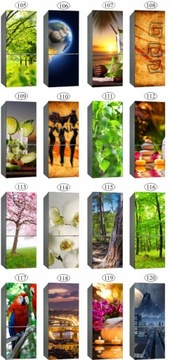 Наклейка на холодильник, 3D шпон кожи, фотообои ХИТ