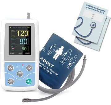 CIŚNIENIOMIERZ 24 godzinny ABPM50 Holter ciśnieniowy + książeczka ciśnienia