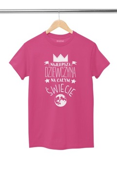 KOSZULKA DLA DZIEWCZYNY PREZENT NA DZIEŃ KOBIET PAKIET KUBEK + TSHIRT