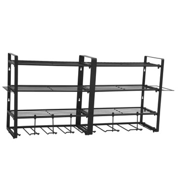 Настенный органайзер для электроинструмента, 4-слойный шкаф для хранения в гараже для дрели