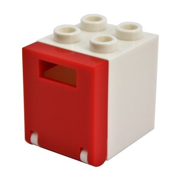 LEGO szafka skrzynka biała 2x2x2 4345 4346 ZS190