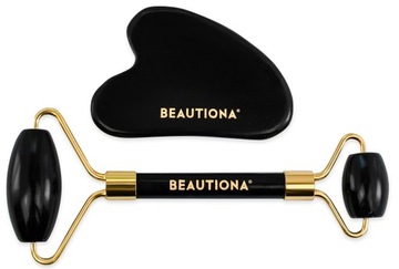 РОЛИКОВЫЙ МАССАЖЕР ДЛЯ ЛИЦА + НАБОР КАМНЕЙ ГУА ША