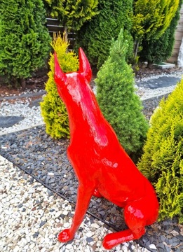 САДОВАЯ ФИГУРКА - СИДЯЩИЙ ДОБЕРМАН IA - ДИЗАЙН