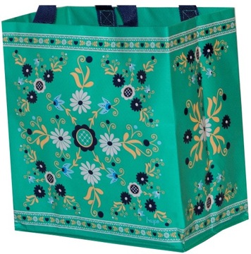 TORBA materiałowa na ZAKUPY Folklor 26x27x15 cm