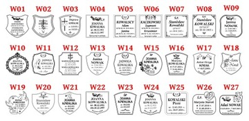 Табличка ТОЛСТАЯ надгробная крестообразная 20х20 см.