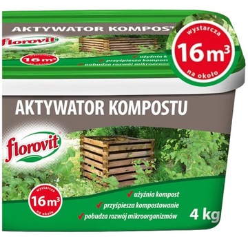 Aktywator kompostu do kompostowania FLOROVIT 4KG PRZYSPIESZA KOMPOSTOWANIE