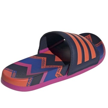 KLAPKI ADIDAS ADILETTE COMFORT SPORTOWE BASENOWE PLAŻOWE MULTIKOLOR R.38