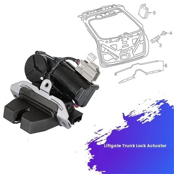 MOTOR ZÁMKU KRYT ZADNÍ DO FORD EDGE ESPACE EXPLORER 2015-2020