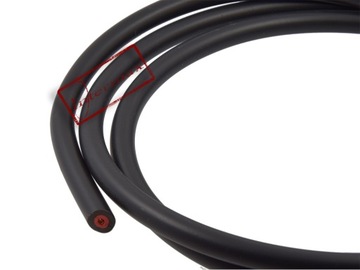 КАБЕЛЬ ВЫСОКОВОЛЬТНЫЙ RMS Fi 7мм, сечение 0,5м, 50см. - ЧЕРНЫЙ