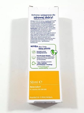 NIVEA SUN SHINE CONTROL МАТИРУЮЩИЙ СОЛНЦЕЗАЩИТНЫЙ КРЕМ SPF 50 50M