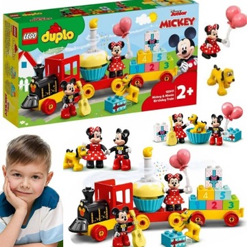 LEGO DUPLO POCIĄG KOLEJKA DISNEY MYSZKA MIKI PREZENT NA ROCZEK DLA 2 LATKA