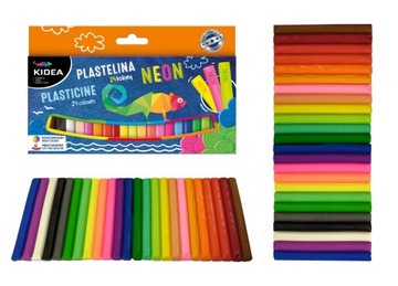 Plastelina 24 kolory Kidea