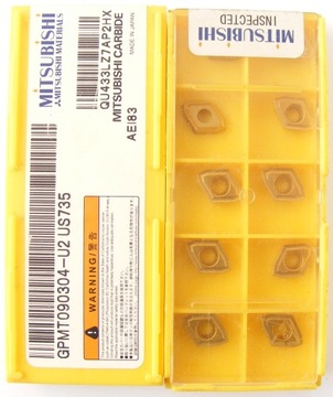 Płytki wieloostrzowe GPMT 090304-U2 US735