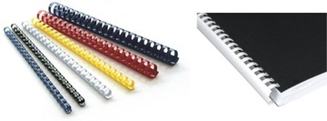 Гребни для переплета Opus O.Comb Super 8 мм, упаковка 100 шт. Черный