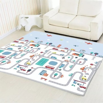 БОЛЬШОЙ КОВРИК ИЗ ПЕНЫ, ДВУХСТОРОННИЙ, СКЛАДНОЙ, 180x200см