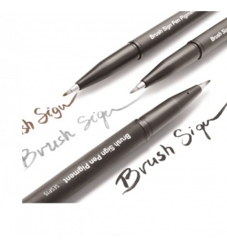 PENTEL TOUCH BRUSH PEN SESP15 НЕМОЮЩИЙСЯ 3