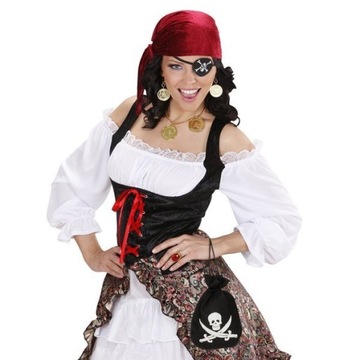 TORBA CZARNA SAKWA PIRATA PIRAT CZACHA HALLOWEEN