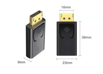 ADAPTER PRZEJŚCIÓWKA HDMI - MĘSKI DISPLAY PORT 1080P HD Vention