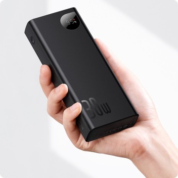 BASEUS POWER BANK 20000mah POWERBANK 30W PD 3A QC 3x USB USB-C TYP-C KABEL