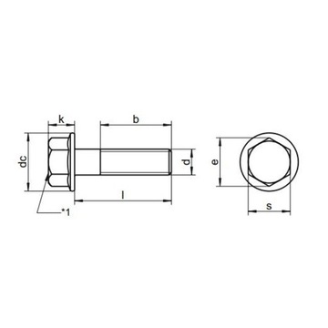 ВИНТ M6x20 ИЗ НЕРЖ. НЕРЖ. ФЛАНЕЦОМ, ГОЛОВКА 6 КТ, 10 ST