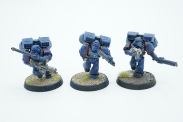Warhammer 40k Space Marines Assault Squad zestaw 3 figurki plastik