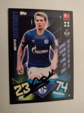 Karta topps match attax autograf Bundesliga Schalke Raman