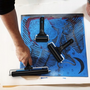 3 шт. Графические валики Brayer.