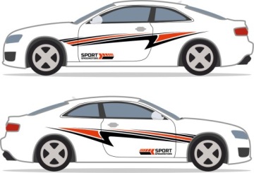 Samolepky na auto, auto – různé vzory