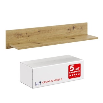 PÓŁKA WISZĄCA SZAFKA REGAŁ NA KSIĄŻKI KUBKI MEBLE KUCHNIA ARTISAN PROSTA
