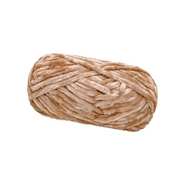 Gruba, gruba przędza Bardzo nieporęczna, gigantyczna wełniana przędza Jumbo Tubular Light Khaki