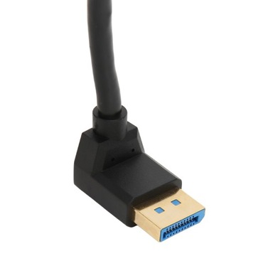 Удлинительный кабель Displayport DP1.4, версия 90 градусов