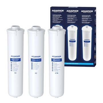 Aquaphor Morion Duży serwis Komplet 3 wkładów do filtra Morion K2, K5, K7M