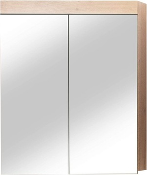 Szafka łazienkowa z lustrem 60 cm DĄB