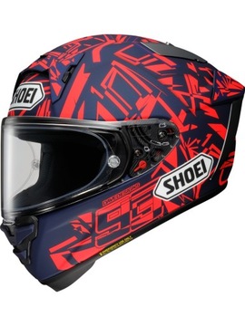Kask motocyklowy Shoei X-SPR PRO Marquez Dazzle TC-10 czerwono-granatowy XL