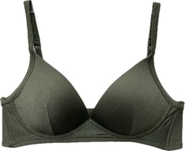 Tezenis BARCELONA biustonosz usztywniany bez fiszbin zielony brokat 75B