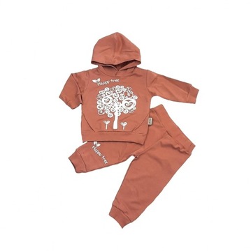 KOMPLET DZIEWCZĘCY DRES DZIECIĘCY BLUZA SPODNIE 68