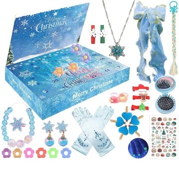 24 Pcs/set Advent Calendar Fidget Toys Santa Claus DIY Xmas Tree Hanging