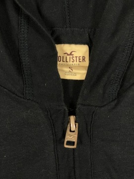 Hollister Bluza Damska Granat Kaptur Zip Logo Klasyk Unikat S