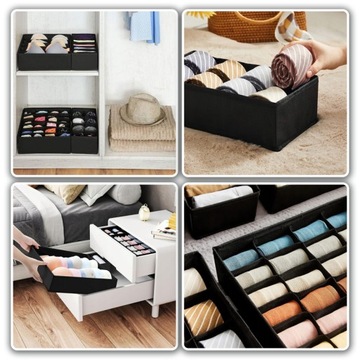 ОРГАНАЙЗЕР ДЛЯ БЕЛЬЕВОГО ЯЩИКА НОСКИ НАБОР НОСКОВ ДЛЯ ГАРДЕРОБА 4В1