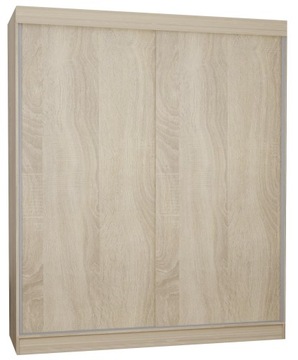 SZAFA 2D 140CM NISKA GARDEROBA - DĄB SONOMA