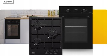 Комплект Kernau Slim 45см газовая варочная панель KGH 4346B + духовка KBO 0946SKB