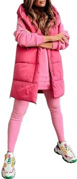 LEGGINSY PRĄŻKOWANE GETRY W PRĄŻKI SPODNIE RURKI S
