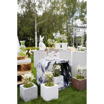 Бетонный горшок 15x15 см - архитектурный бетон