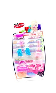 ZESTAW BUCIKI I AKCESORIA DLA LALEK. MEGA CREATI..