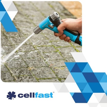 Садовый шланг 1/2 дюйма, 20 м НАБОР Cellfast Ideal + соединители Hydron GUN, 5 шт.