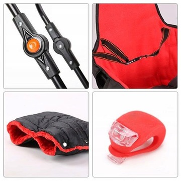 Комплект саней GIGI SMART, стеганый спальный мешок, подножки, колеса, муфта-толкатель, спинка