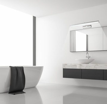 Светодиодный настенный светильник для ванной комнаты, лампа над зеркалом, 15Вт, 60см