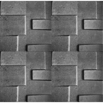 PANEL ŚCIENNY KASETON 3D BETON ARCHITEKTONICZNY TETRIS 42 |ZESTAW 2m2|