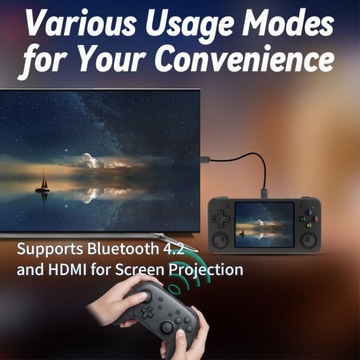 ПОРТАТИВНАЯ ИГРОВАЯ КОНСОЛЬ РЕТРО ANBERNIC RG35XX H 64 ГБ WiFi HDMI