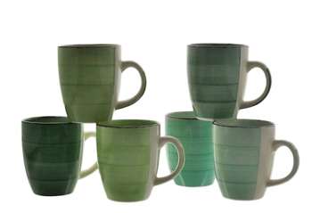 Zestaw 6 szt Ceramiczny kubek MINT 300 ml